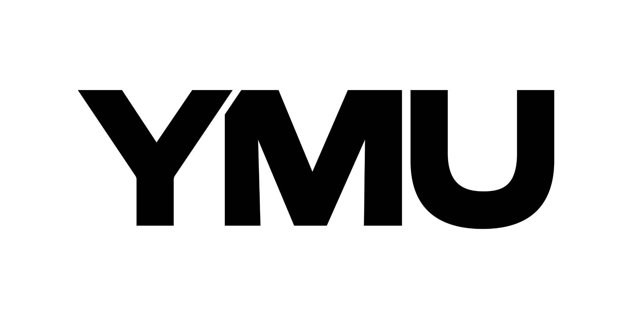 YMU Logo in black and white